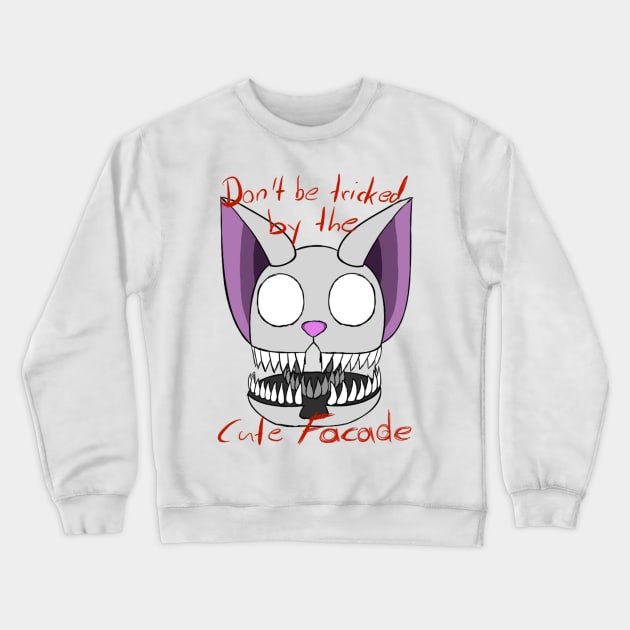 Ovie Don't be tricked by the Cute Facade Crewneck Sweatshirt by Soul666